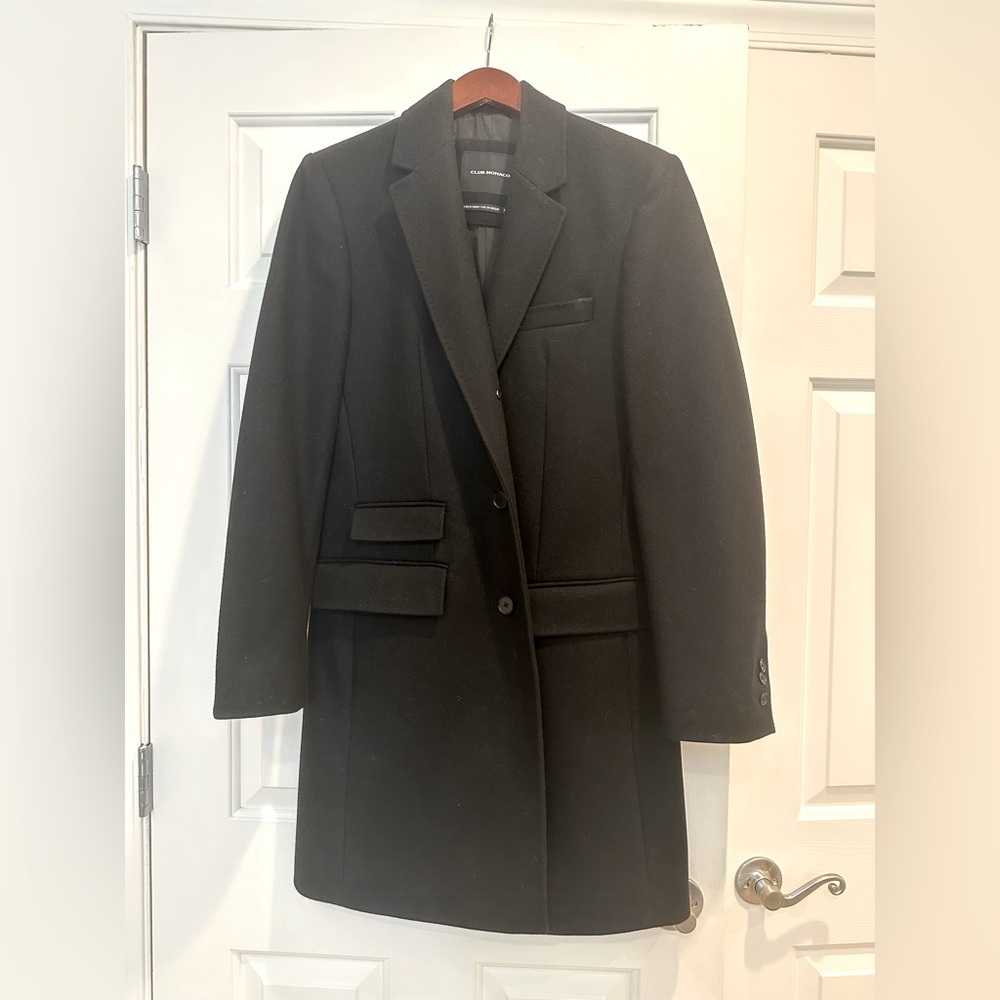 Men’s Club Monaco Wool Overcoat